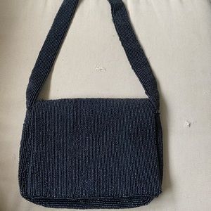 Beaded texture mini shoulder bag